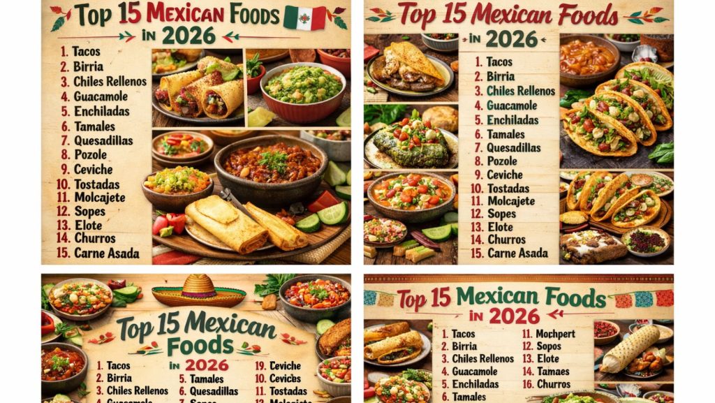 Top 15 Mexican foods in 2026