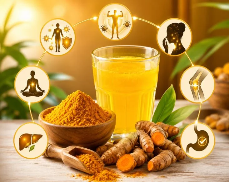 Is-Haldi-Good-for-Health-image Turmeric benefits with drink and ingredients
