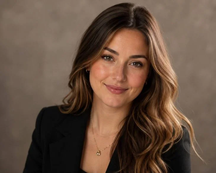 audrey-leishman-biography-health-journey-image audrey leishman,Smiling woman with long, wavy hair