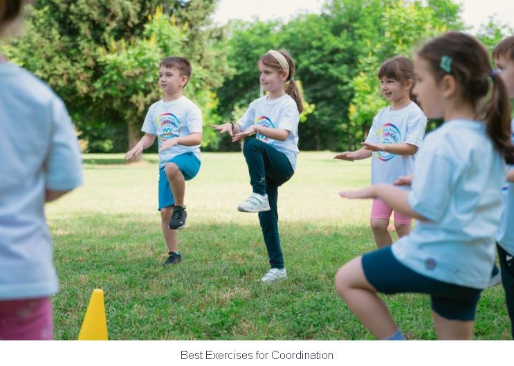 Children practicing jump rope and agility drills for coordination.Best Exercise for Coordination