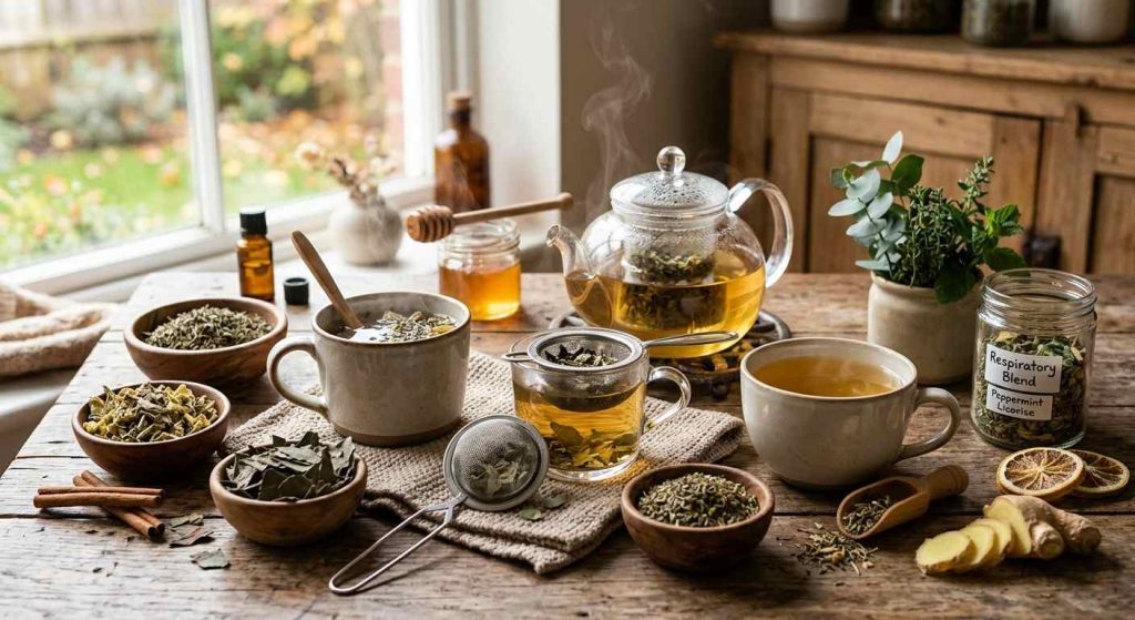 Herbal Teas for Respiratory Health